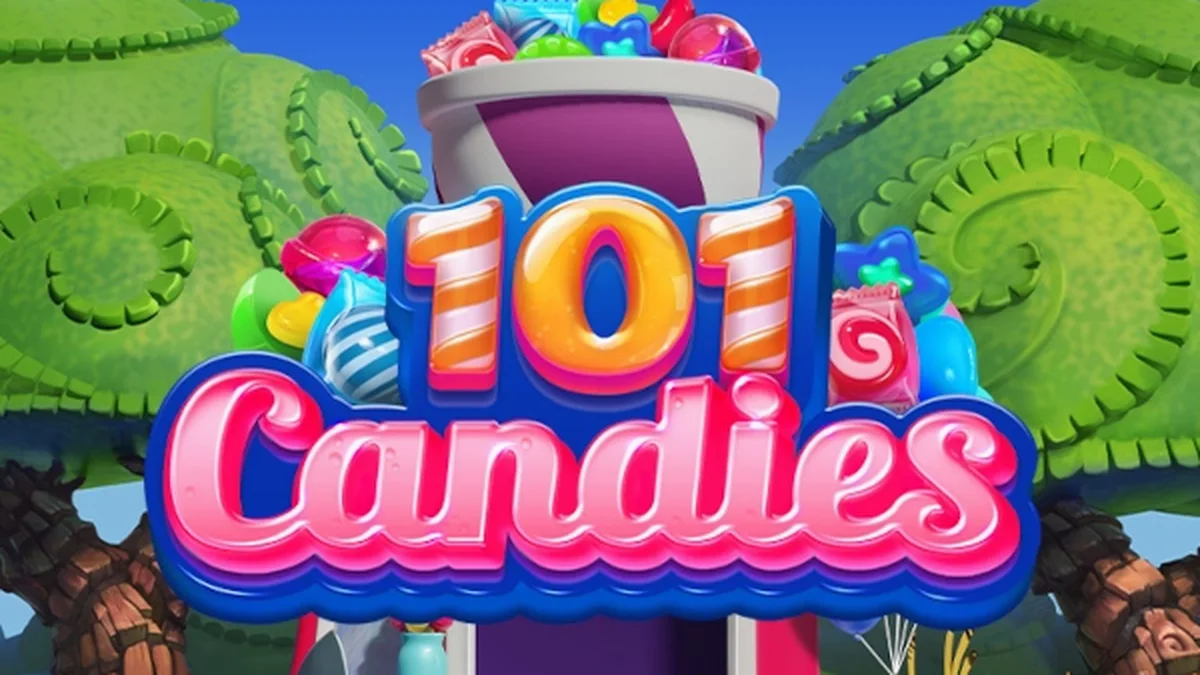 Makulay na interface ng 101 Candies slot machine