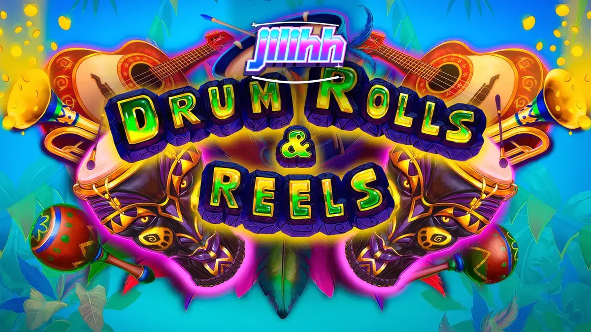 Makulay na disenyo ng Brazilian carnival sa Drum Rolls & Reels slot